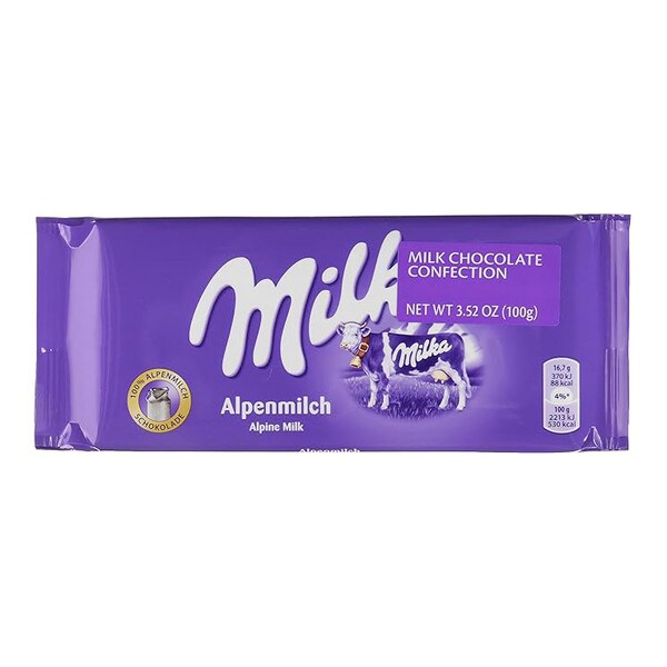 Milka Chocolate Alpenmilch Bar 3.5oz